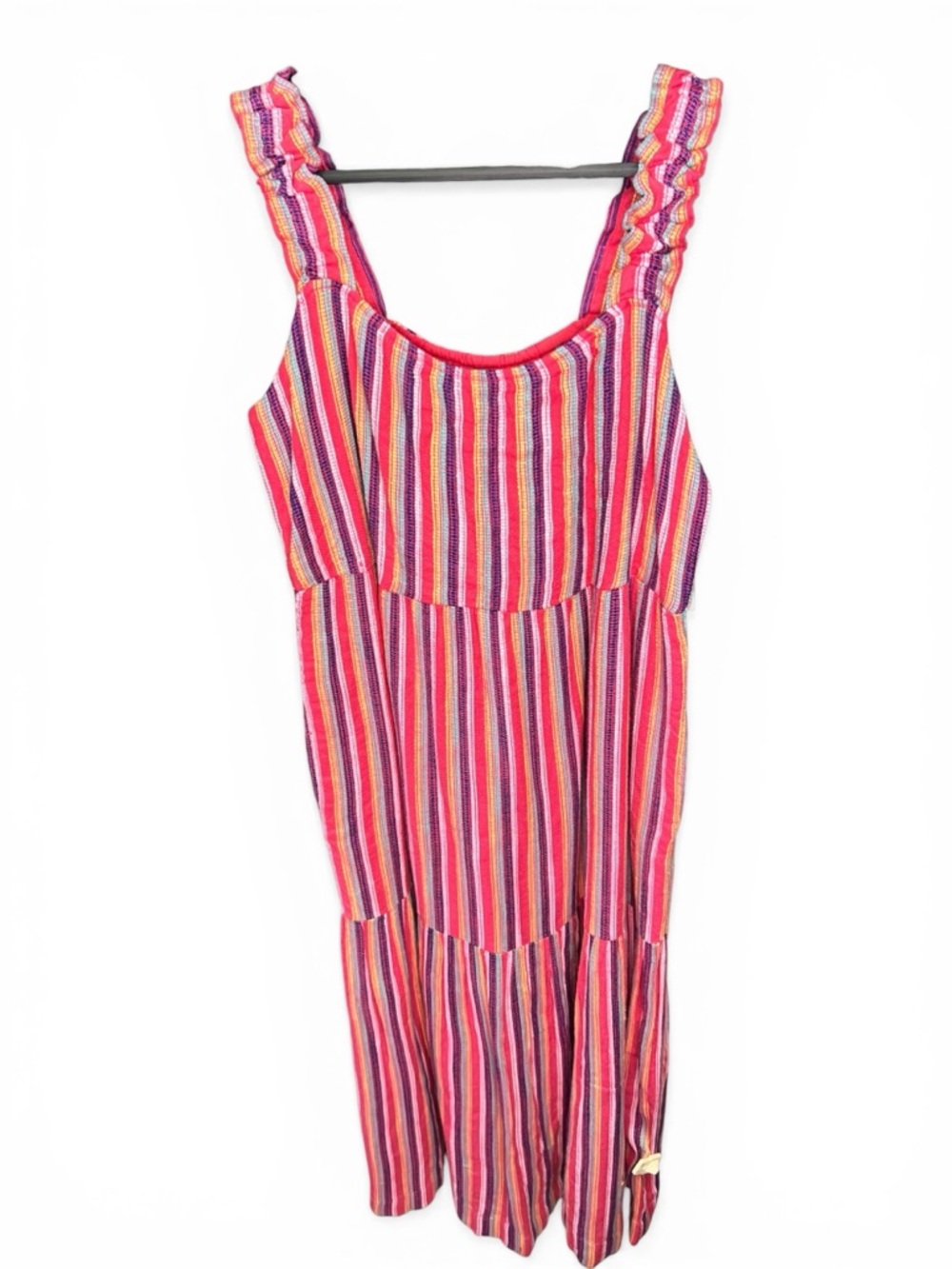 Liverpool Pink Multi-Stripe Sleeveless Maxi Dress